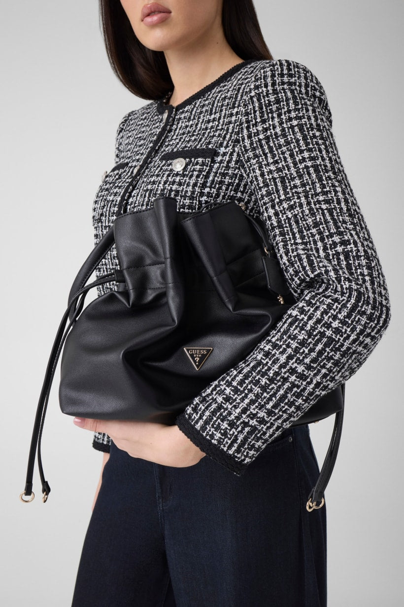 GUESS Karima Hobo Bag Black
