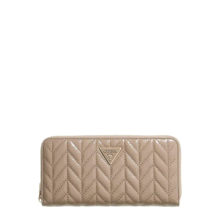 GUESS Cheryl Large Zip around Wallet in Taupe