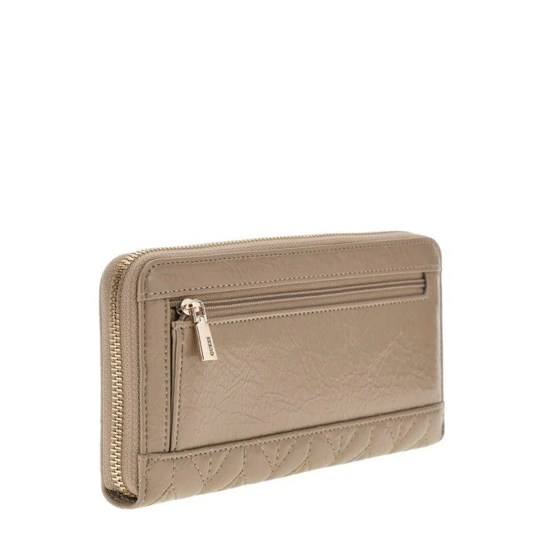 GUESS Cheryl Large Zip around Wallet in Taupe