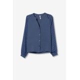 Tiffosi Knitted Shirt in Light Blue