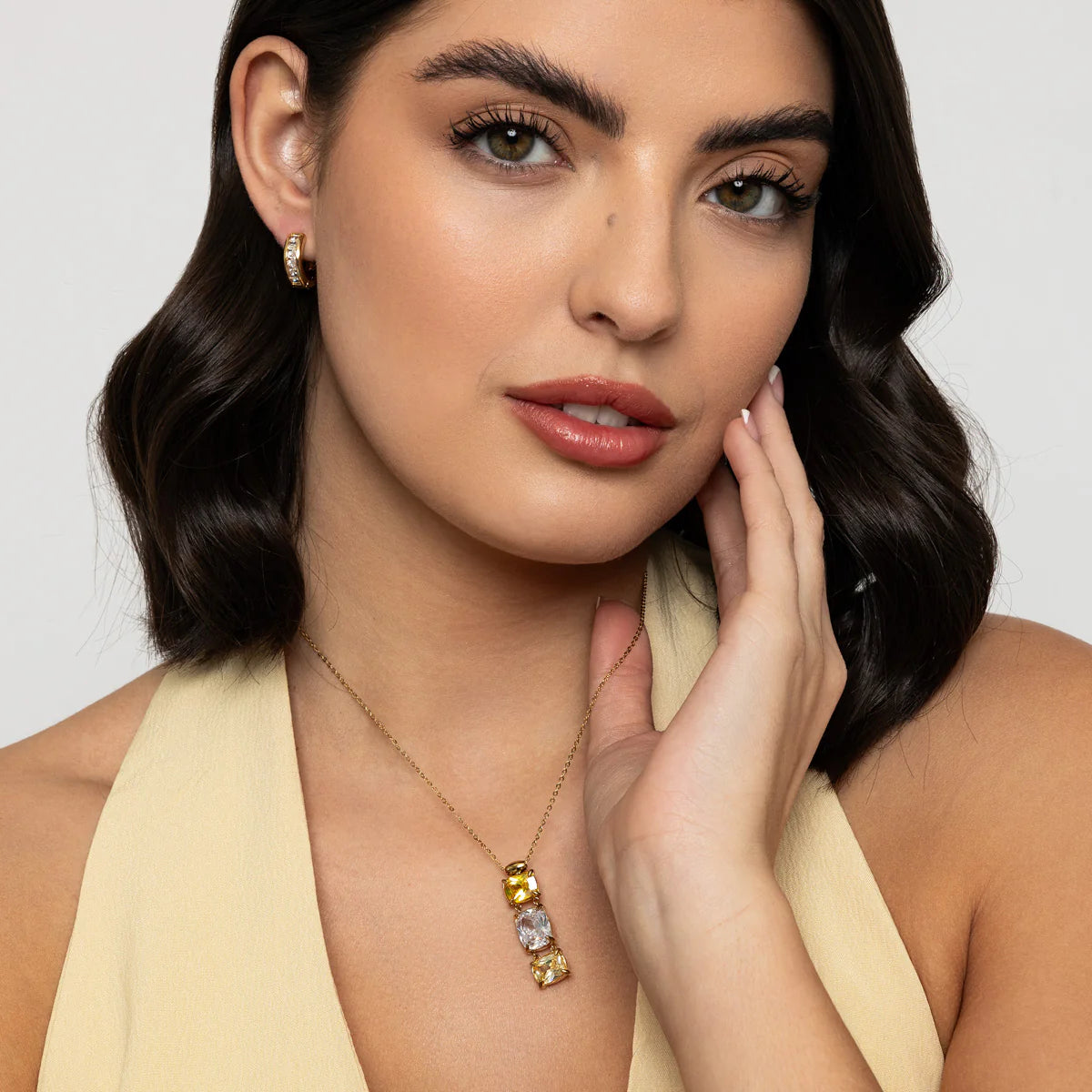 KNIGHT & DAY - Izabella Small Gold Plated Hoops