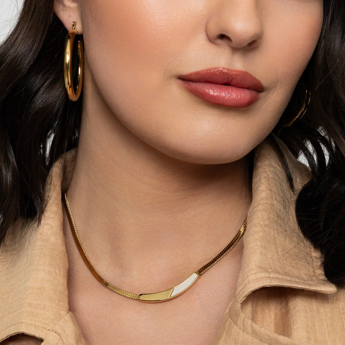 KNIGHT & DAY - Emelia Snake Chain Necklace