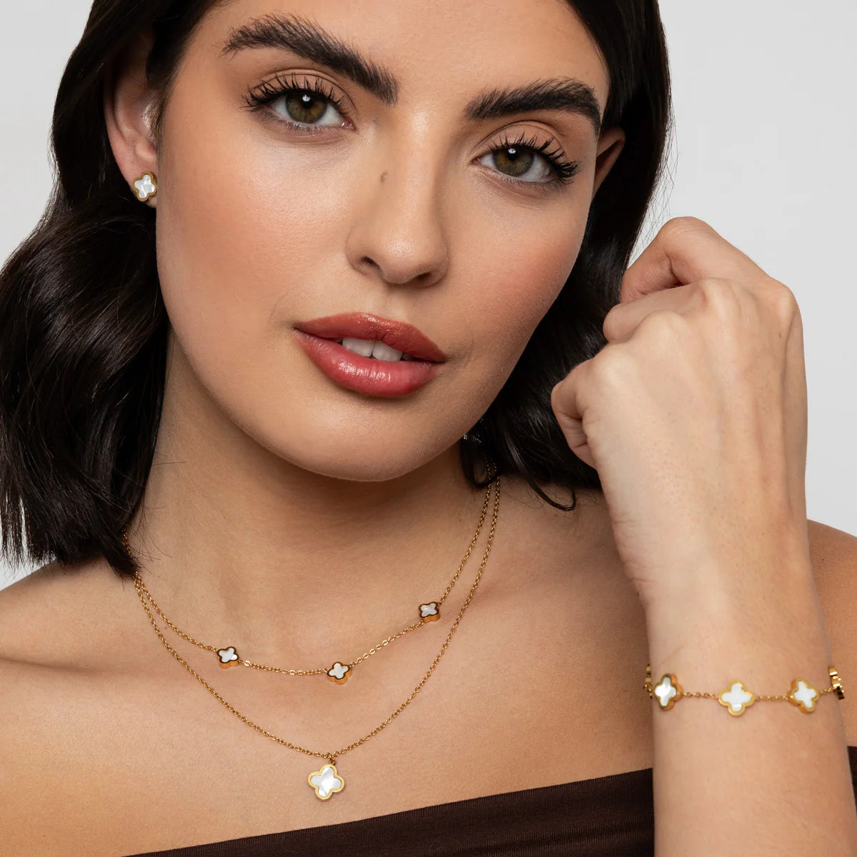 KNIGHT & DAY - Clover Layered Necklace