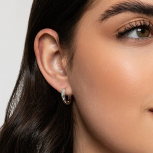 KNIGHT & DAY - Small Silver Hoops