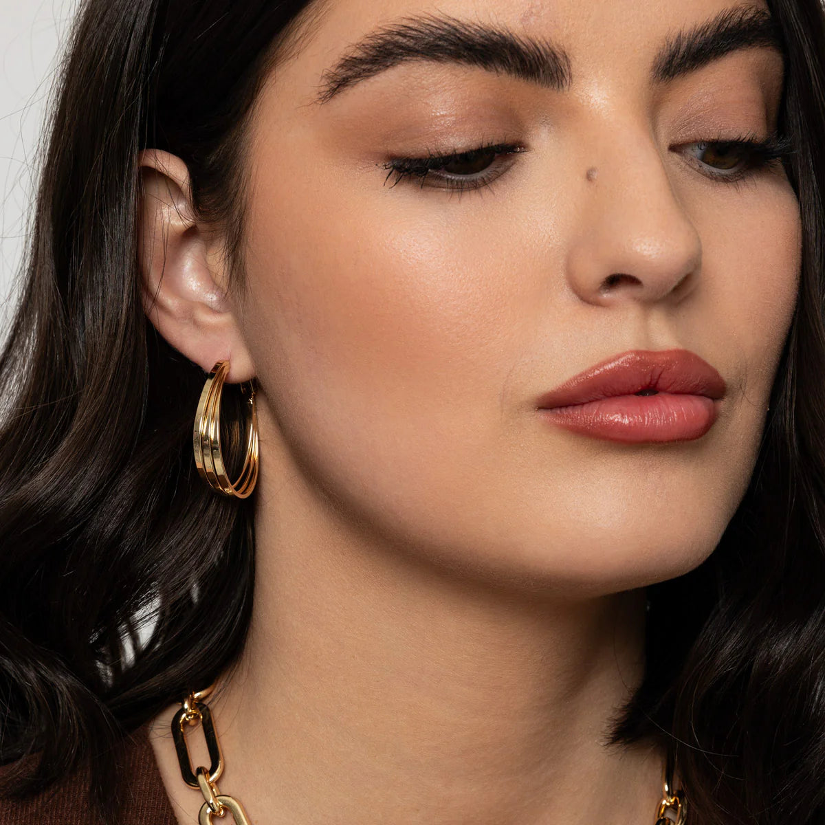 KNIGHT & DAY - Amalia Gold Hoop Earrings