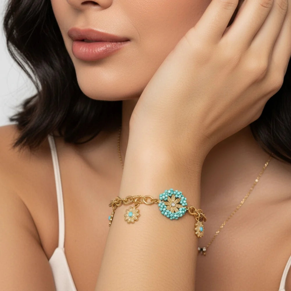 KNIGHT & DAY - Appoline Turquoise Bracelet