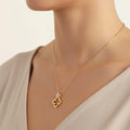 KNIGHT & DAY - Clover and Crystal Necklace