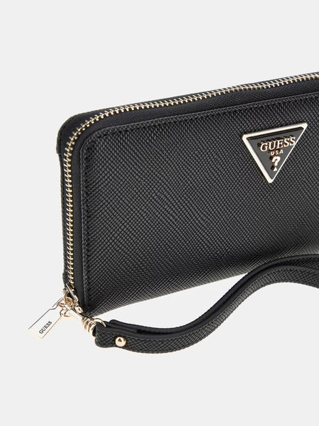 GUESS Laurel Large Ziparound Wallet Black