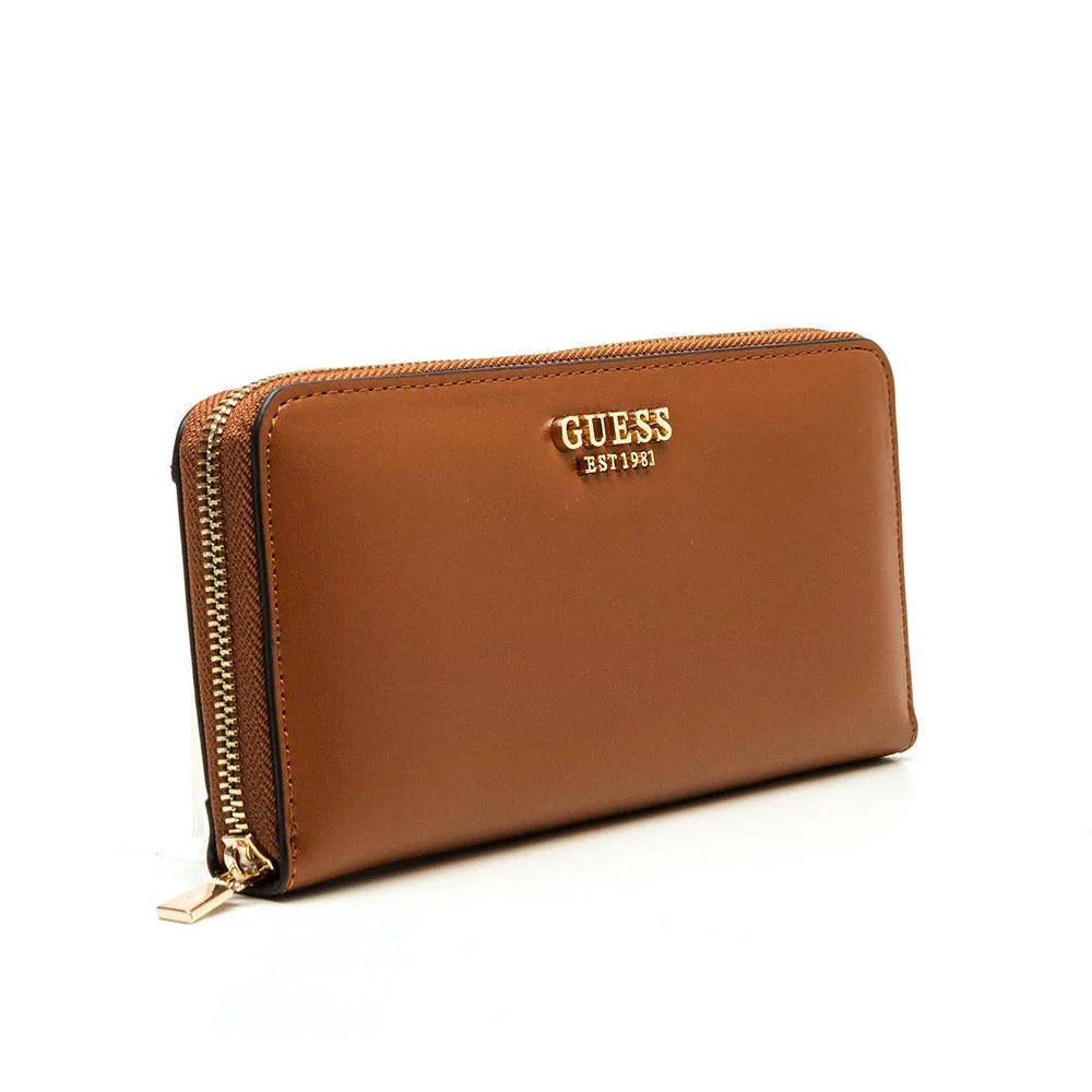 GUESS Laurel Large Zip Around Wallet, Cognac