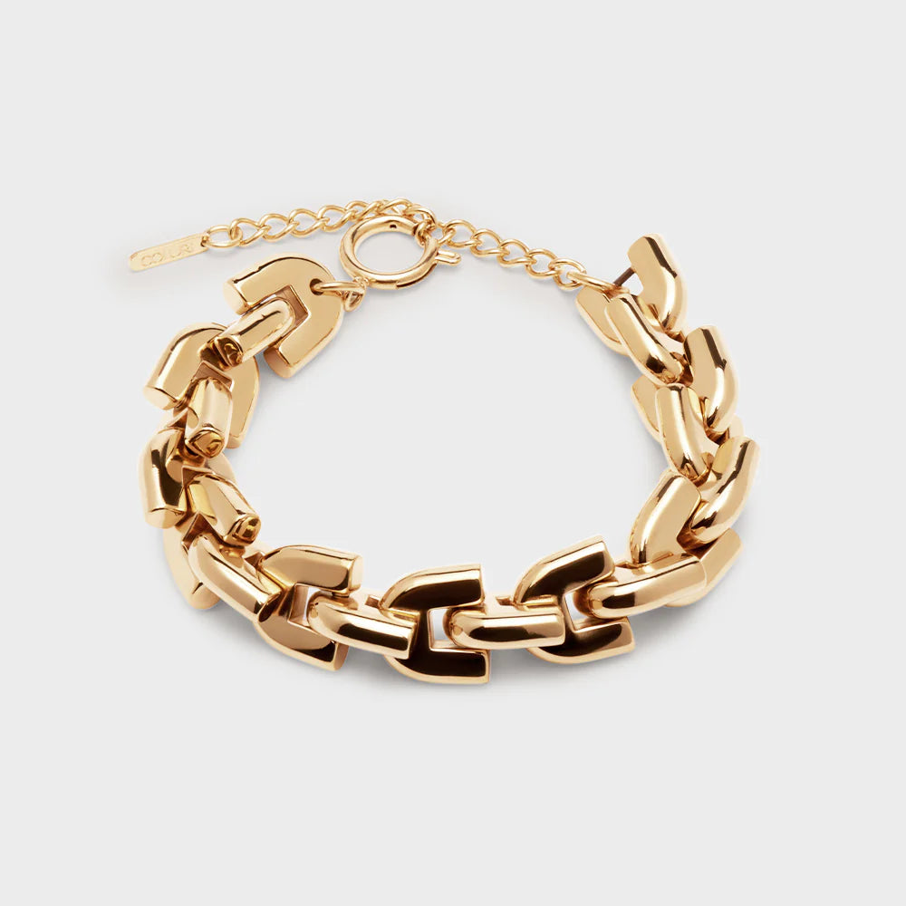 COLURi - Lorde Statement Bracelet Gold
