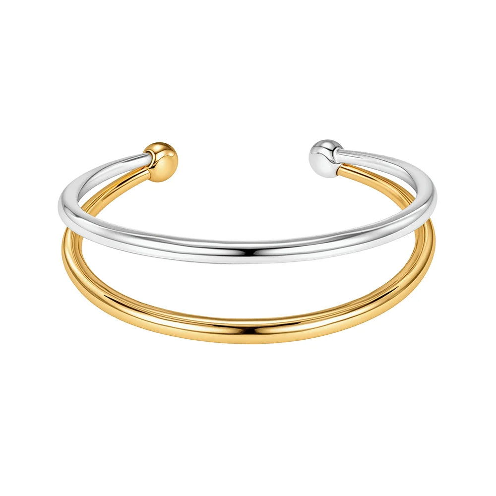 KNIGHT & DAY -  Lucia Mixed Metal Bangle