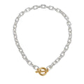 KNIGHT & DAY -  Mixed Metal Ring and Toggle Necklace
