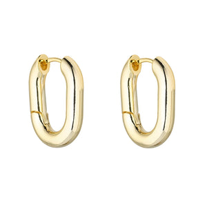 KNIGHT & DAY - Adriana Gold Paper Clip Earrings