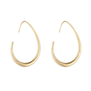 KNIGHT & DAY -  Oval Shaped Hoops
