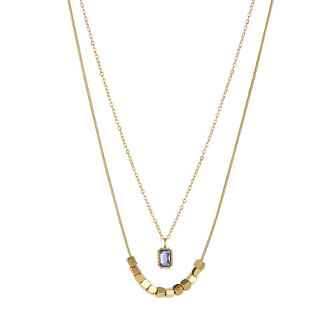 KNIGHT & DAY - Keilani Amethyst CZ Necklace