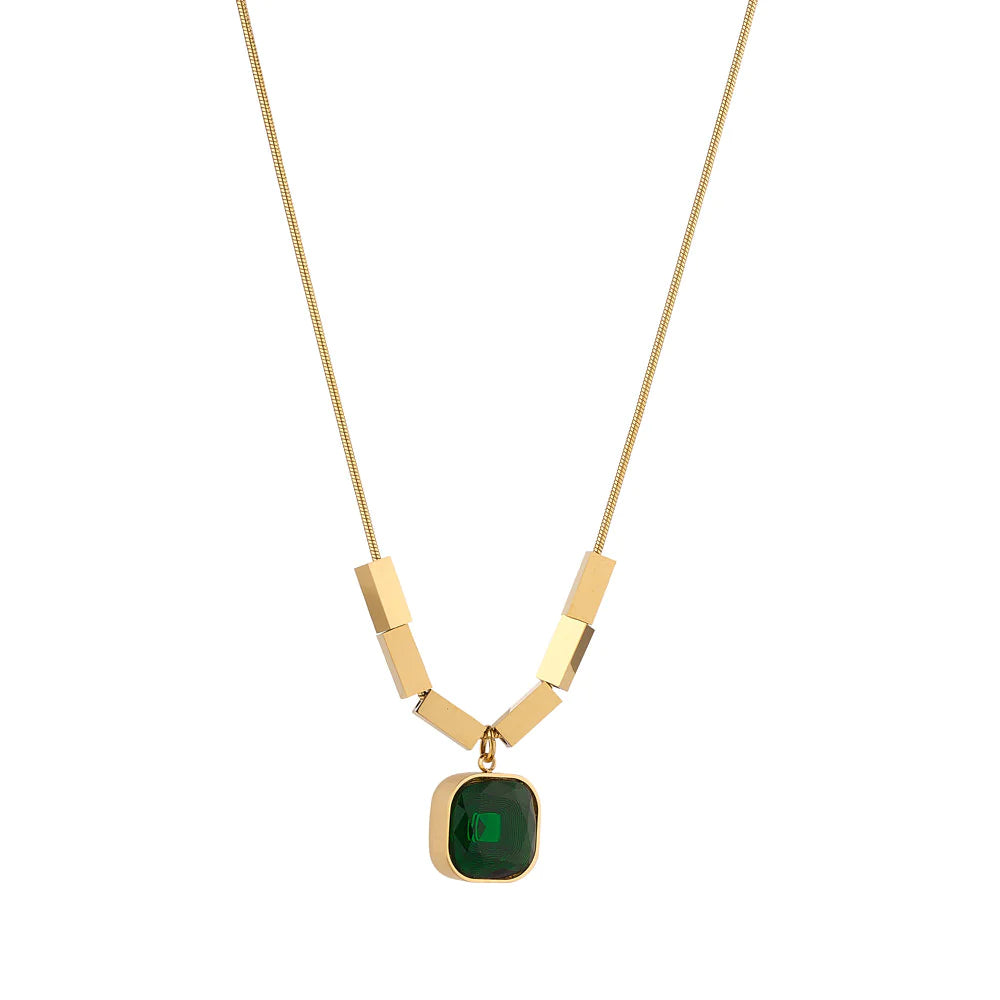 KNIGHT & DAY - Emmalyn Emerald Necklace