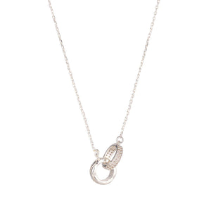 KNIGHT & DAY - Silver Interlinking Circles Necklace