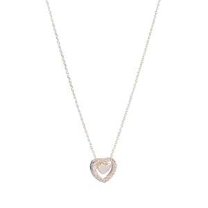 KNIGHT & DAY - Silver Heart to Heart Pendant