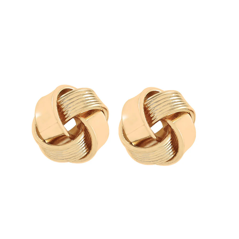KNIGHT & DAY - Russian Knot Gold Earrings