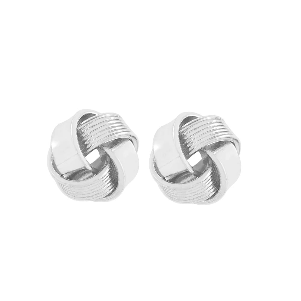 KNIGHT & DAY - Russian Knot Silver Earrings