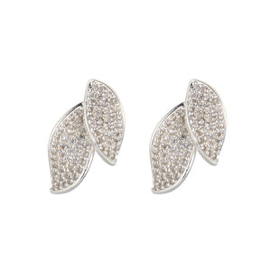 KNIGHT & DAY -  Silver Duo Leaf Earrings