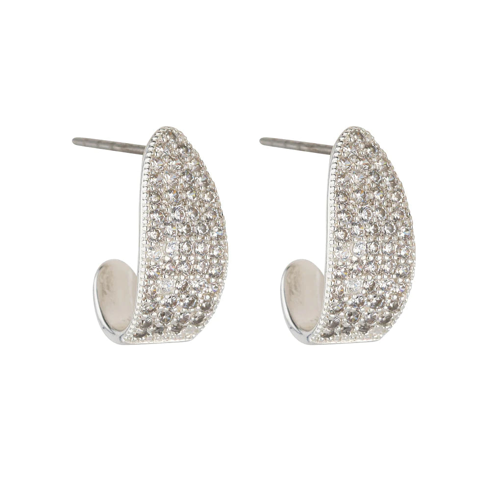 KNIGHT & DAY - Silver Mini Hoops