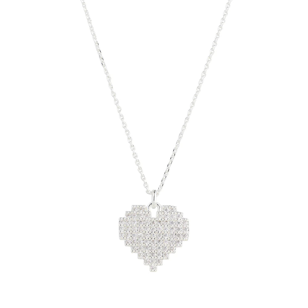 KNIGHT & DAY - Silver Cut Out Heart