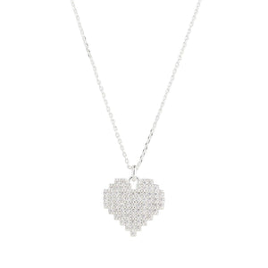 KNIGHT & DAY - Silver Cut Out Heart