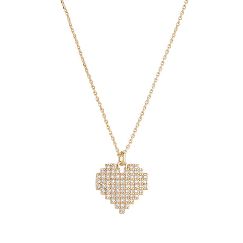 KNIGHT & DAY - Gold Cut Out Heart