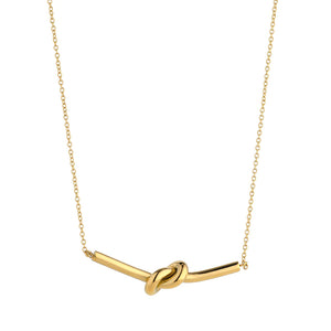 KNIGHT & DAY -  Russian Knot Bar Necklace