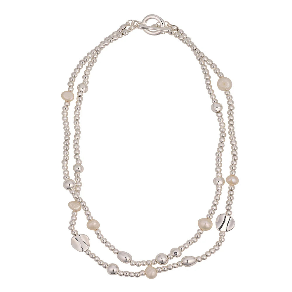 KNIGHT & DAY -  Freshwater and Pearl Beaded Necklace