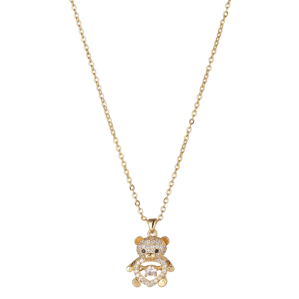 KNIGHT & DAY -  Teddy Bear Pendant Necklace