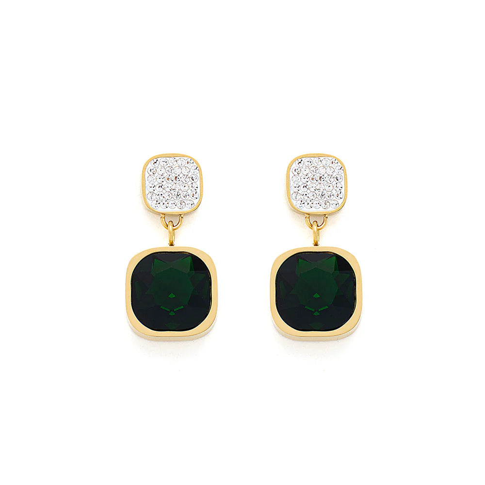 KNIGHT & DAY -  Ashlyn Emerald Earrings