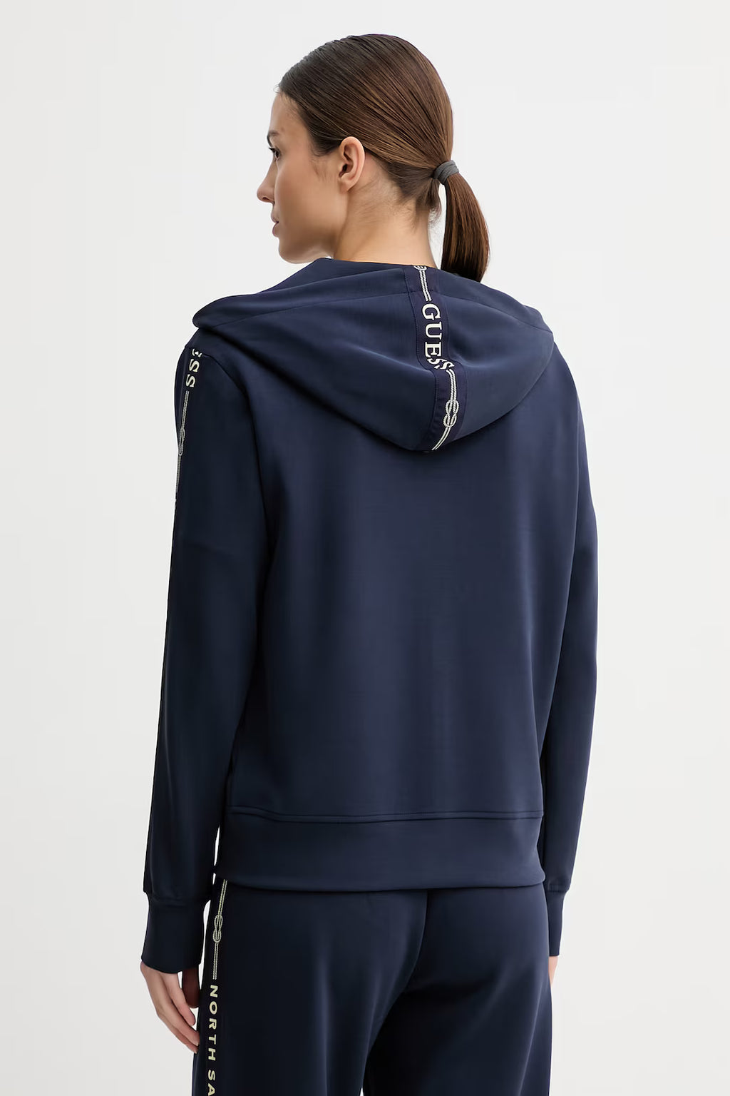GUESS XNS Zip Up Hoodie Blue