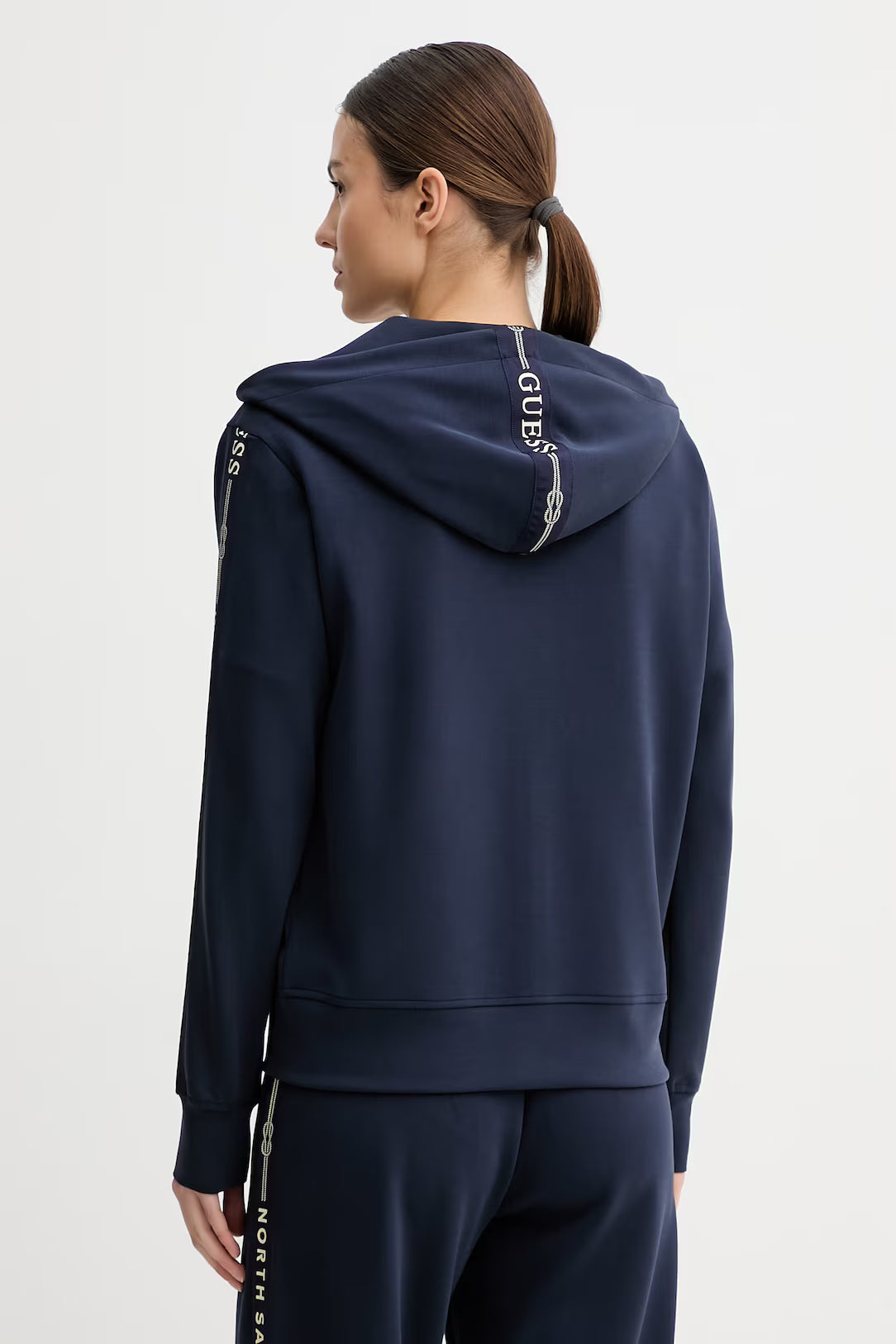 GUESS XNS Zip Up Hoodie Blue