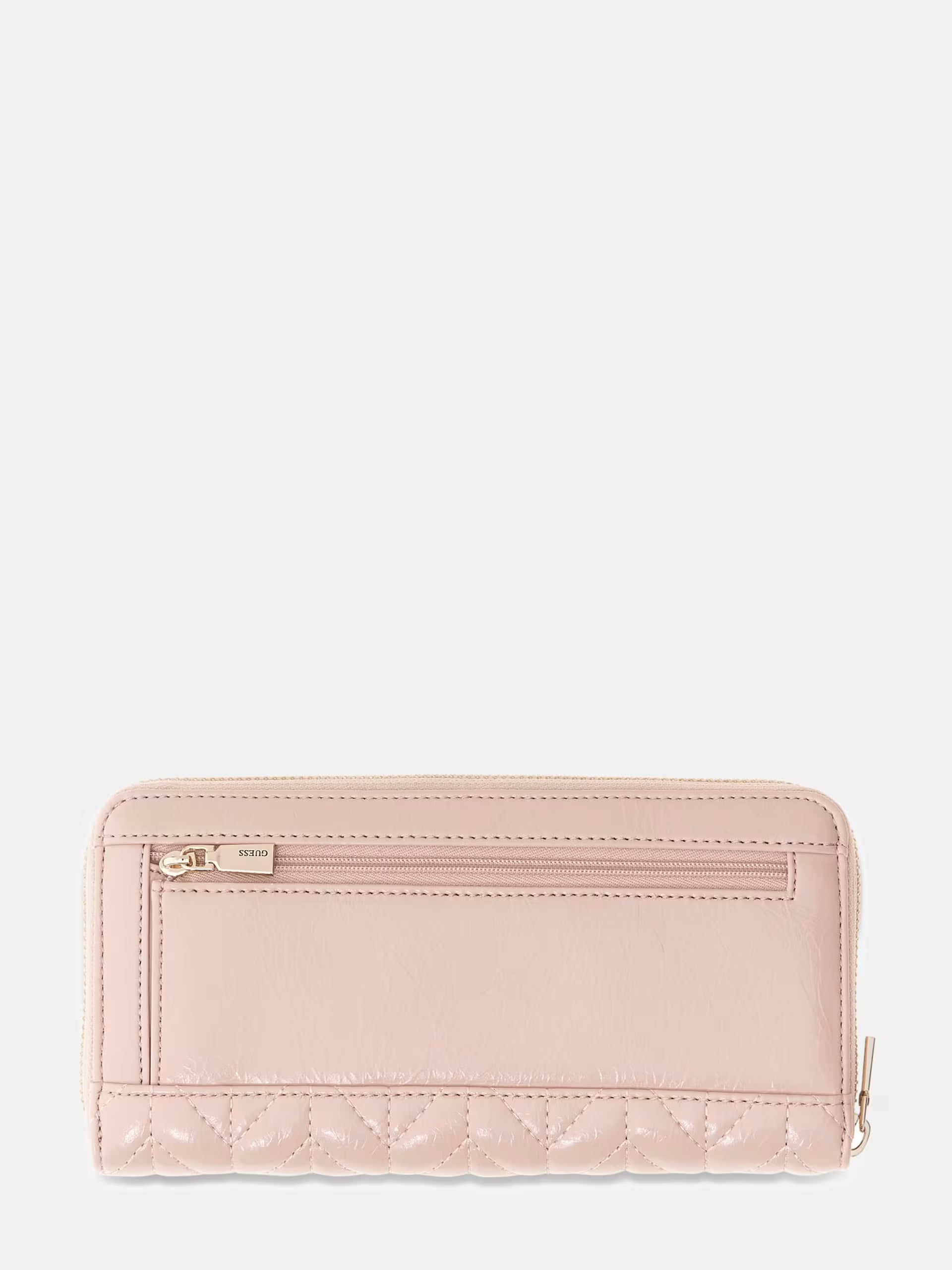 GUESS Cheryl Large Zip around Wallet in Rose