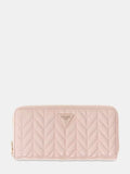 GUESS Cheryl Large Zip around Wallet in Rose