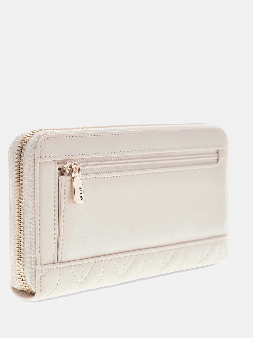 GUESS Cheryl Large Zip around Wallet in Stone