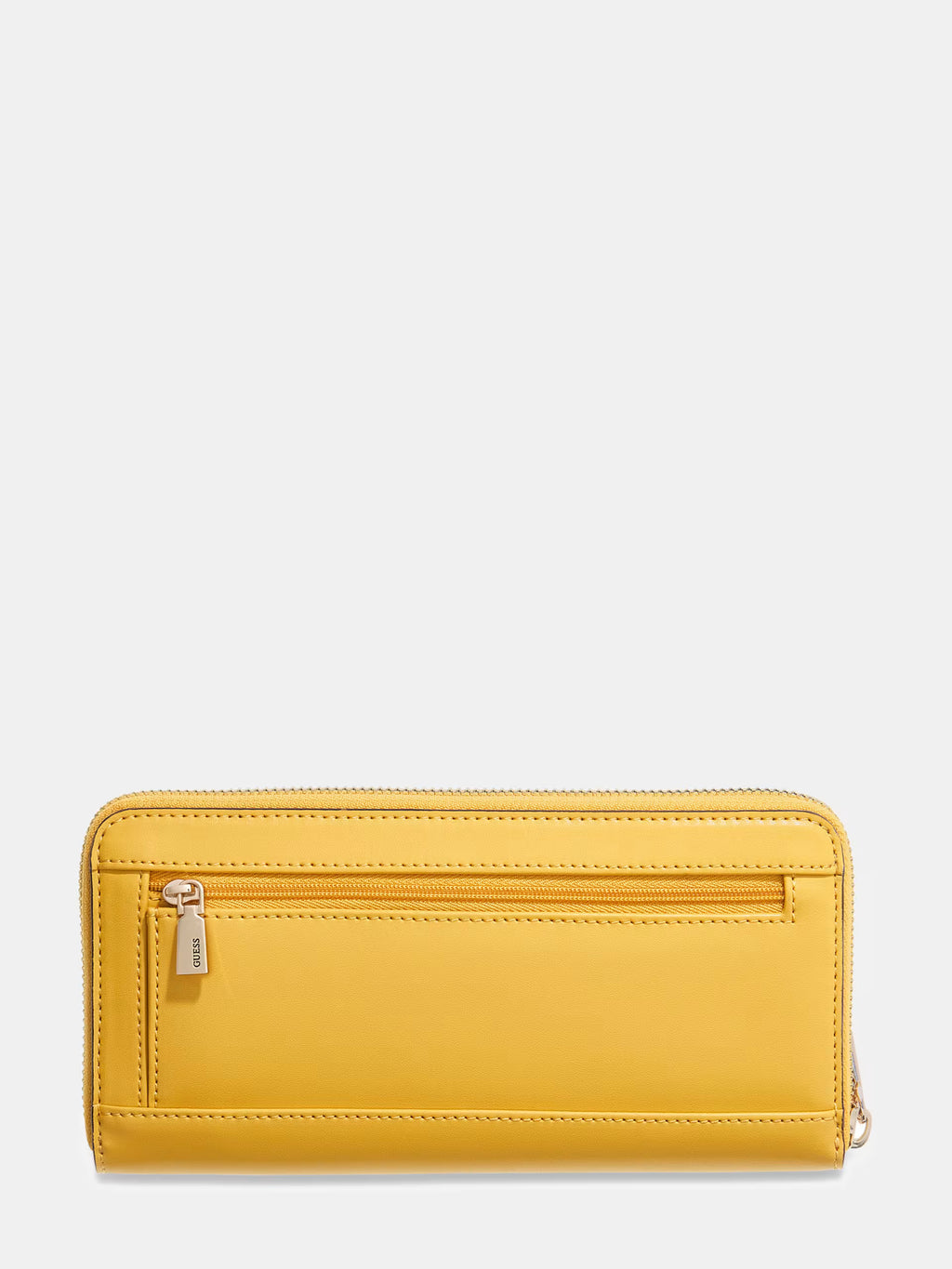 Guess Janie Large Zip Around Wallet in Amber