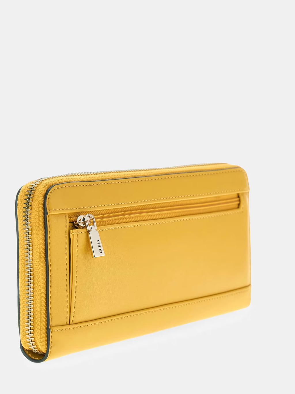 Guess Janie Large Zip Around Wallet in Amber