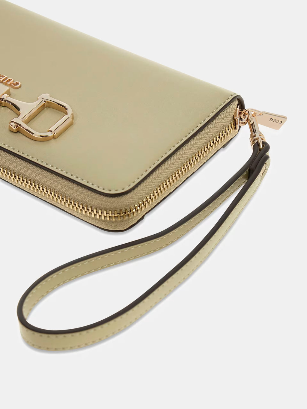 GUESS Janie Large Zip around Wallet in Sage