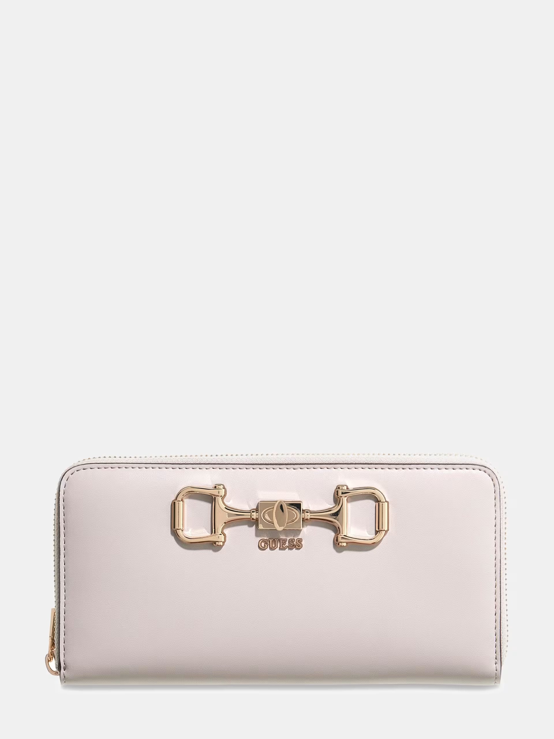 GUESS Janie Large Zip around Wallet in Stone