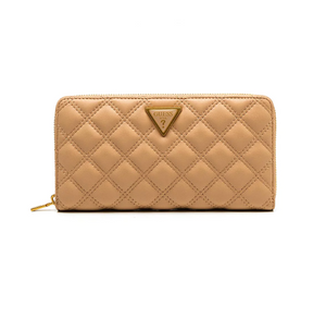 GUESS Giully Quilted Maxi Wallet Dark Taupe