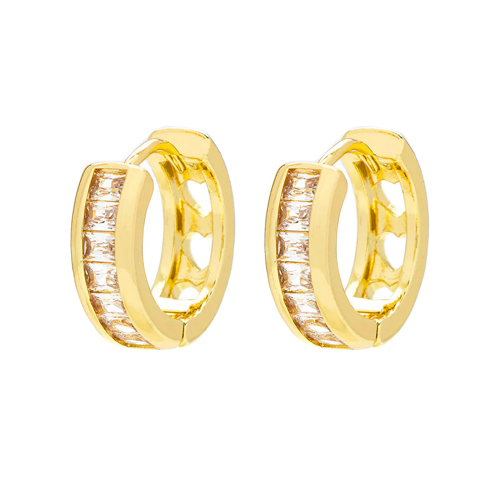 KNIGHT & DAY - Izabella Small Gold Plated Hoops