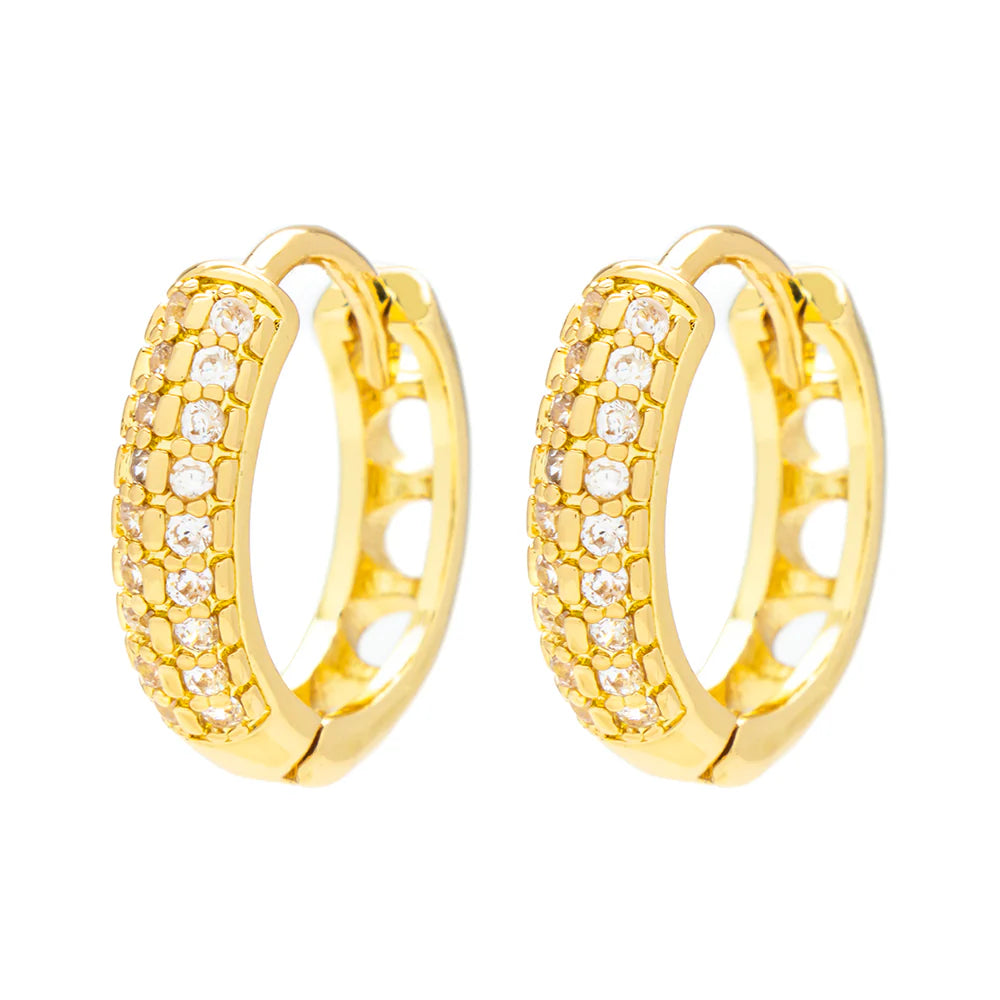 KNIGHT & DAY - Tatum Medium Hooped Earrings