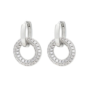 KNIGHT & DAY - Interllinking Circles Silver Earrings