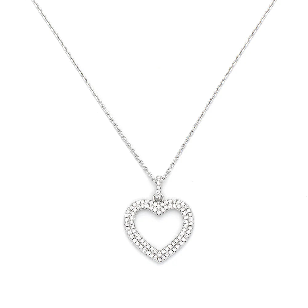 KNIGHT & DAY - Sparkling Heart Necklace