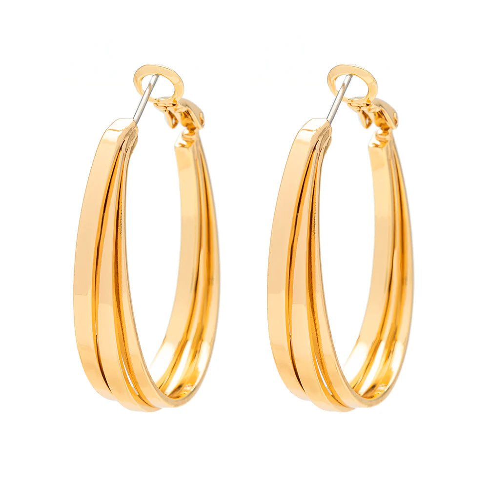 KNIGHT & DAY - Amalia Gold Hoop Earrings