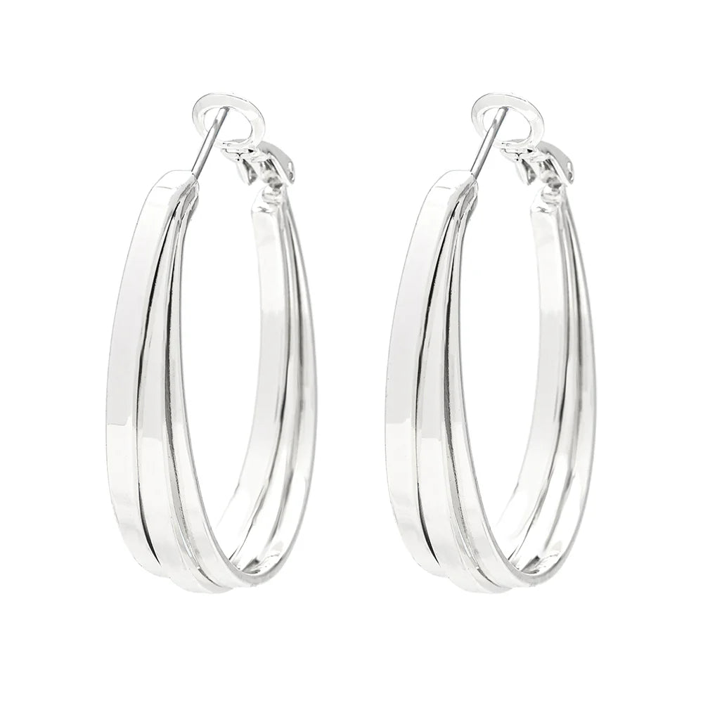 KNIGHT & DAY - Amalia Silver Hoop Earrings