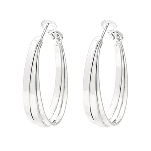 KNIGHT & DAY - Amalia Silver Hoop Earrings